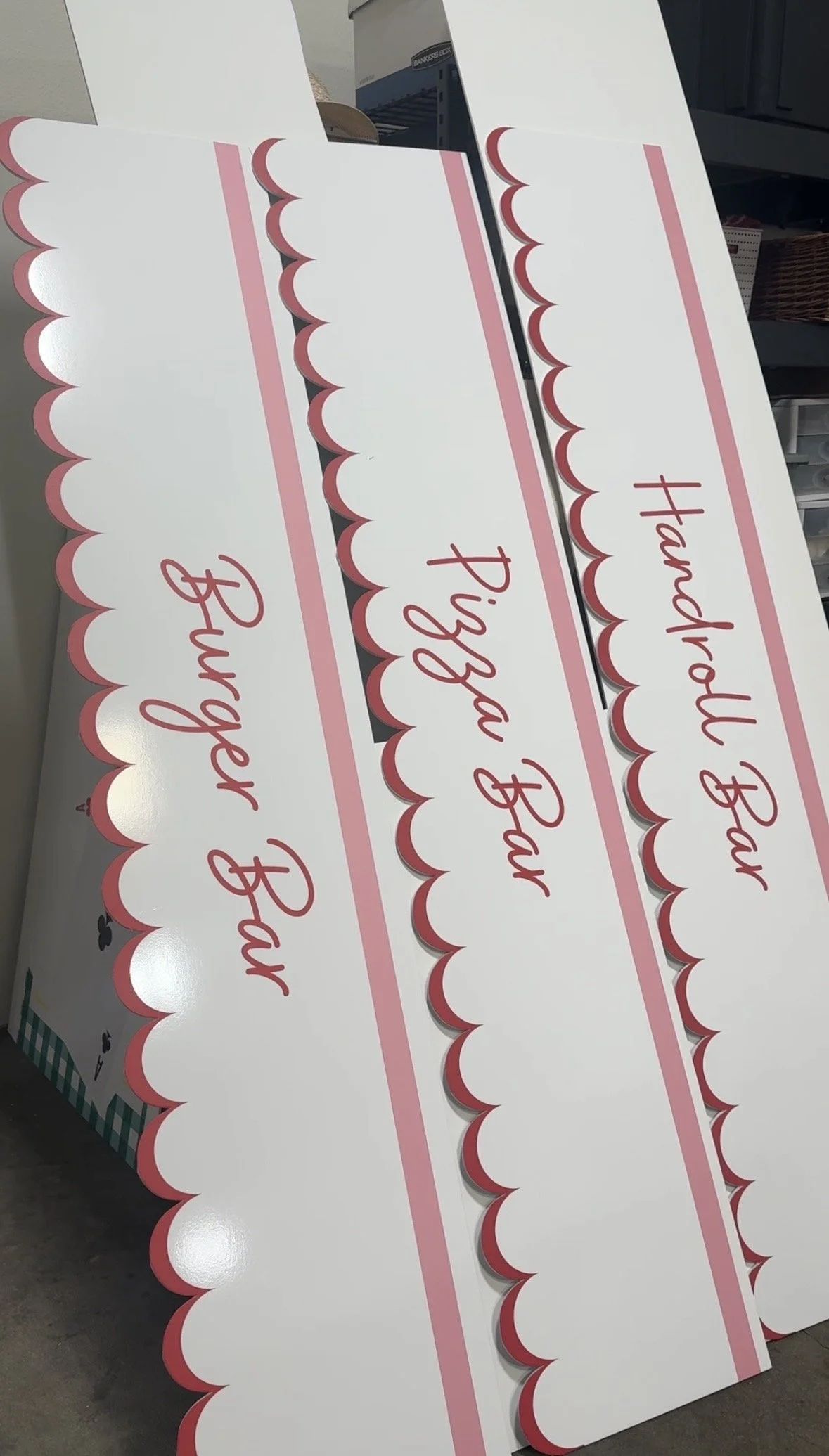 Vinyl decals and custom prints for an event